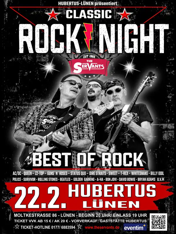 The Servants: Classic Rock Night am 22.02.2025